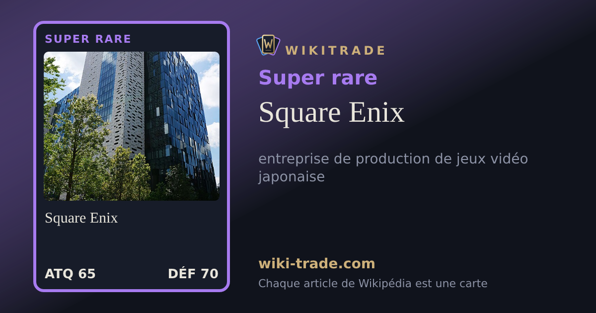 Square Enix — carte Super rare