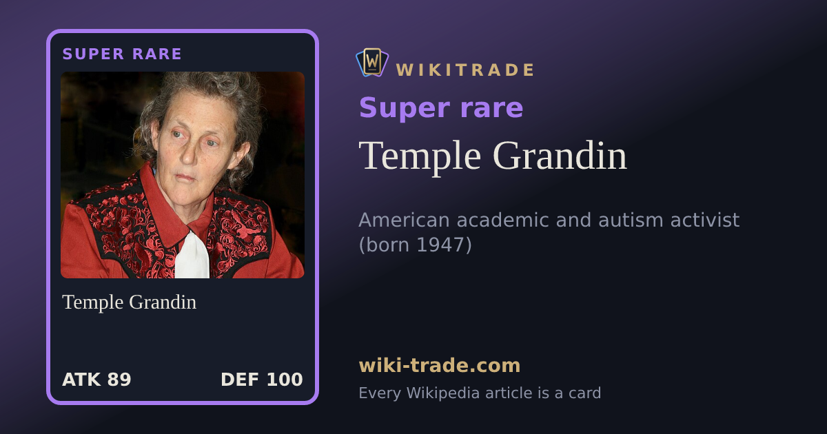 Temple Grandin — Super rare card