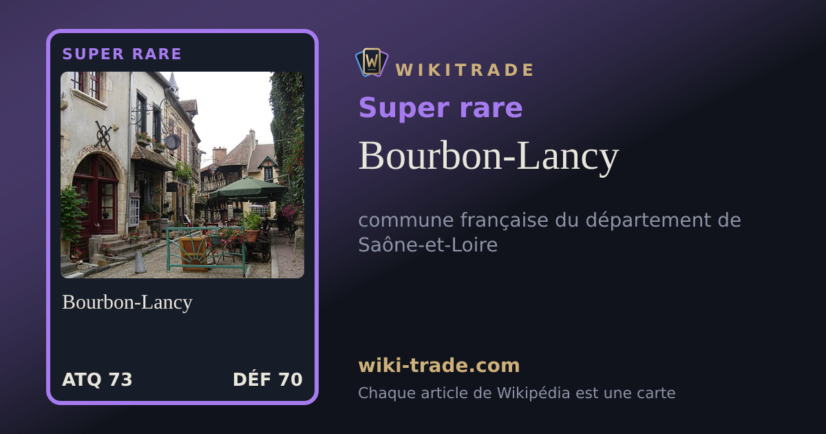Bourbon-Lancy — carte Super rare