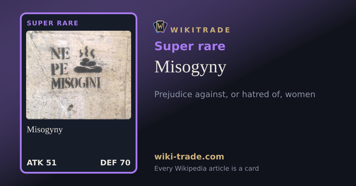 Misogyny — Super rare card