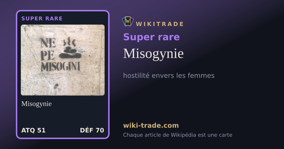 Misogynie — carte Super rare