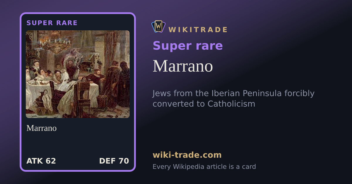 Marrano — Super rare card
