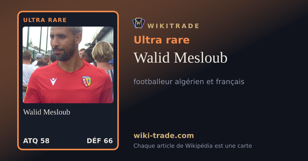 Walid Mesloub — carte Ultra rare