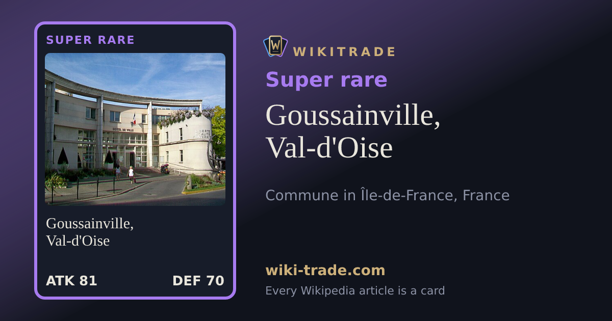 Goussainville, Val-d'Oise — Super rare card