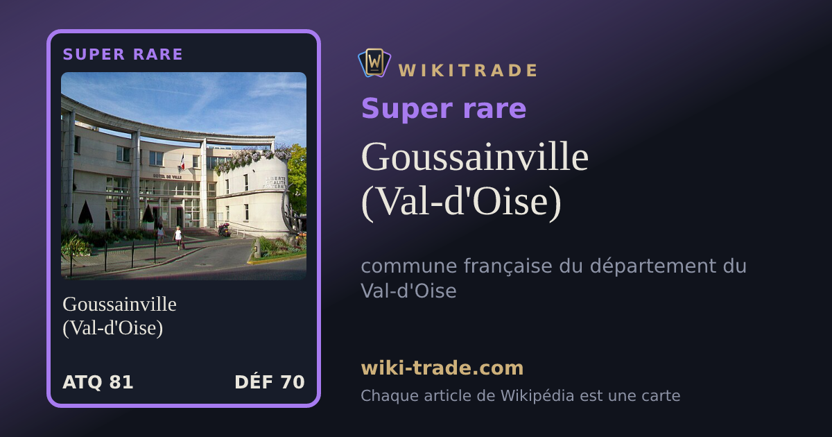 Goussainville (Val-d'Oise) — carte Super rare