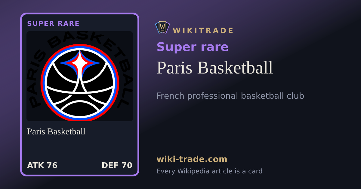 Paris Basketball — Super rare card