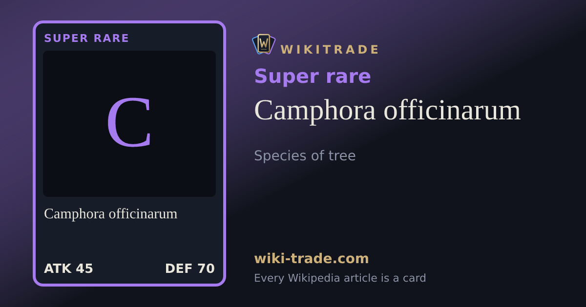 Camphora officinarum — Super rare card