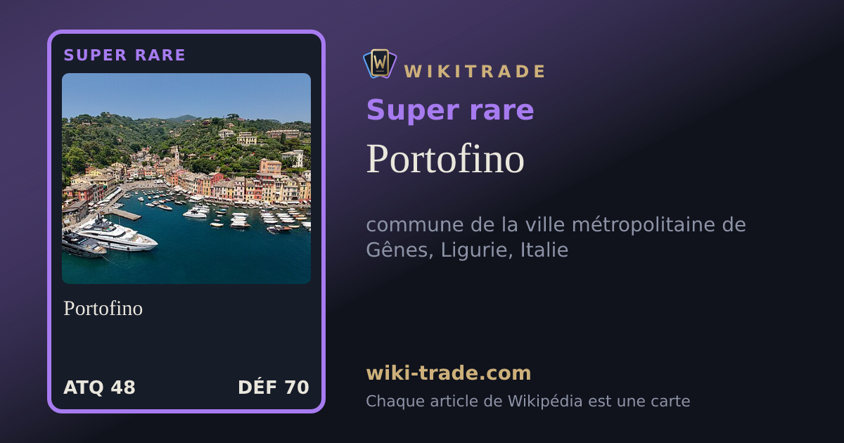 Portofino — carte Super rare