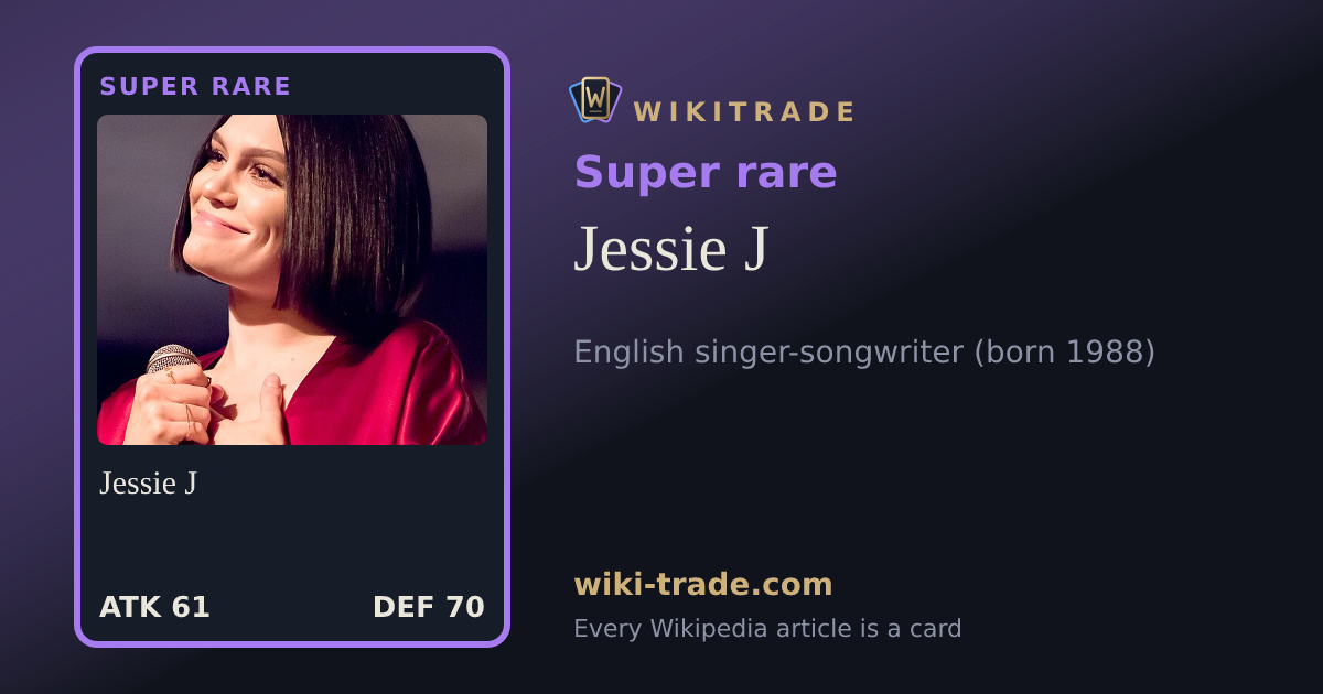 Jessie J — Super rare card
