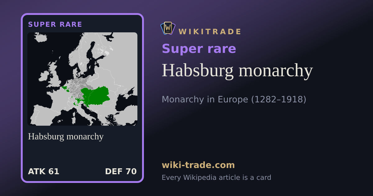 Habsburg monarchy — Super rare card