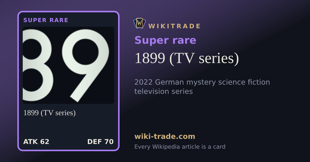 1899 (TV series) — Super rare card
