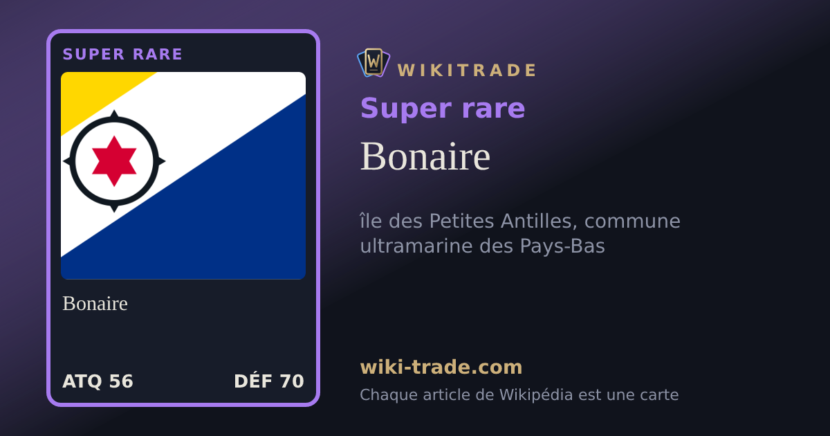 Bonaire — carte Super rare