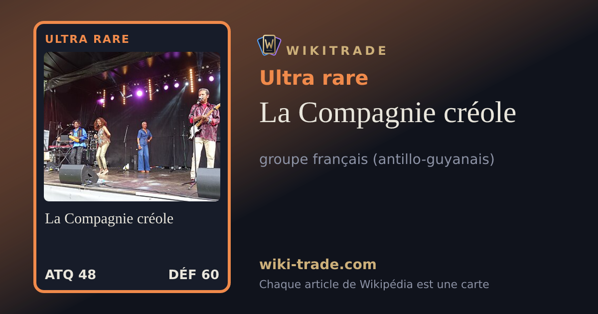 La Compagnie créole — carte Ultra rare