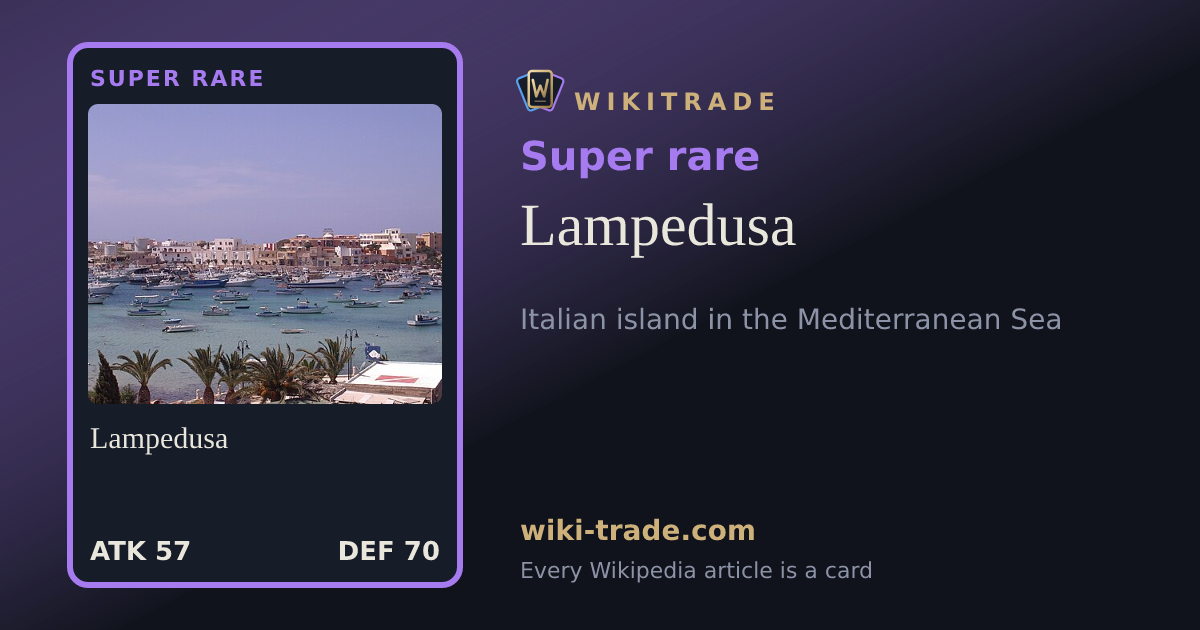 Lampedusa — Super rare card