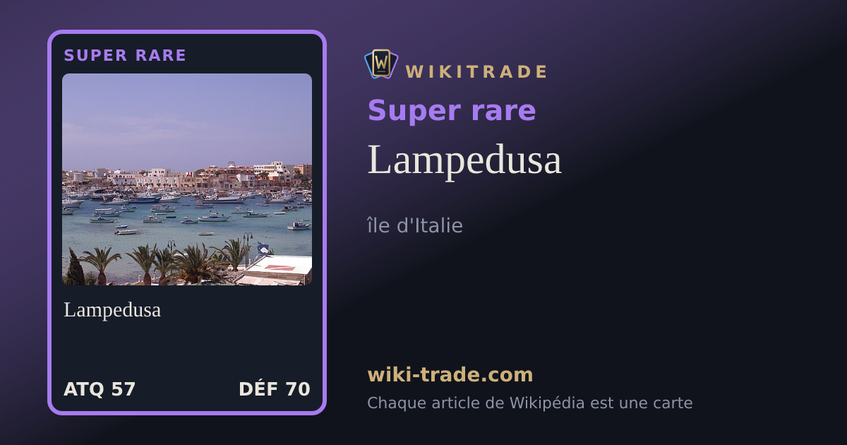 Lampedusa — carte Super rare