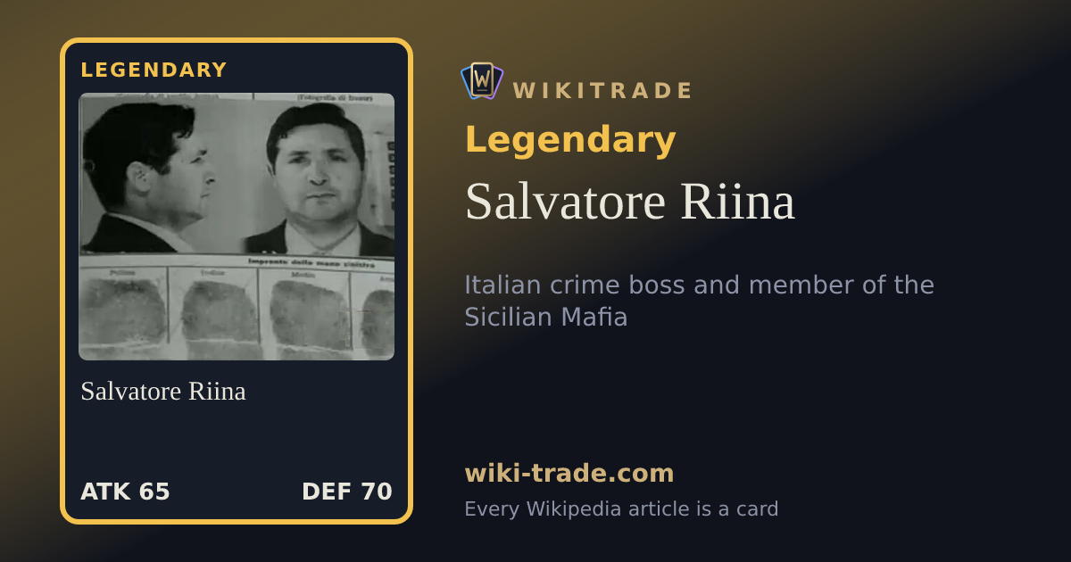 Salvatore Riina — Legendary card