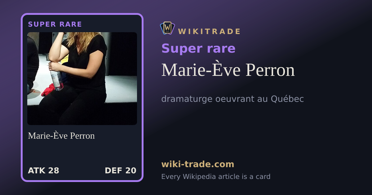 Marie-Ève Perron — Super rare card