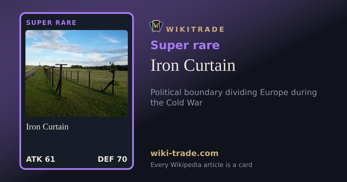 Iron Curtain — Super rare card