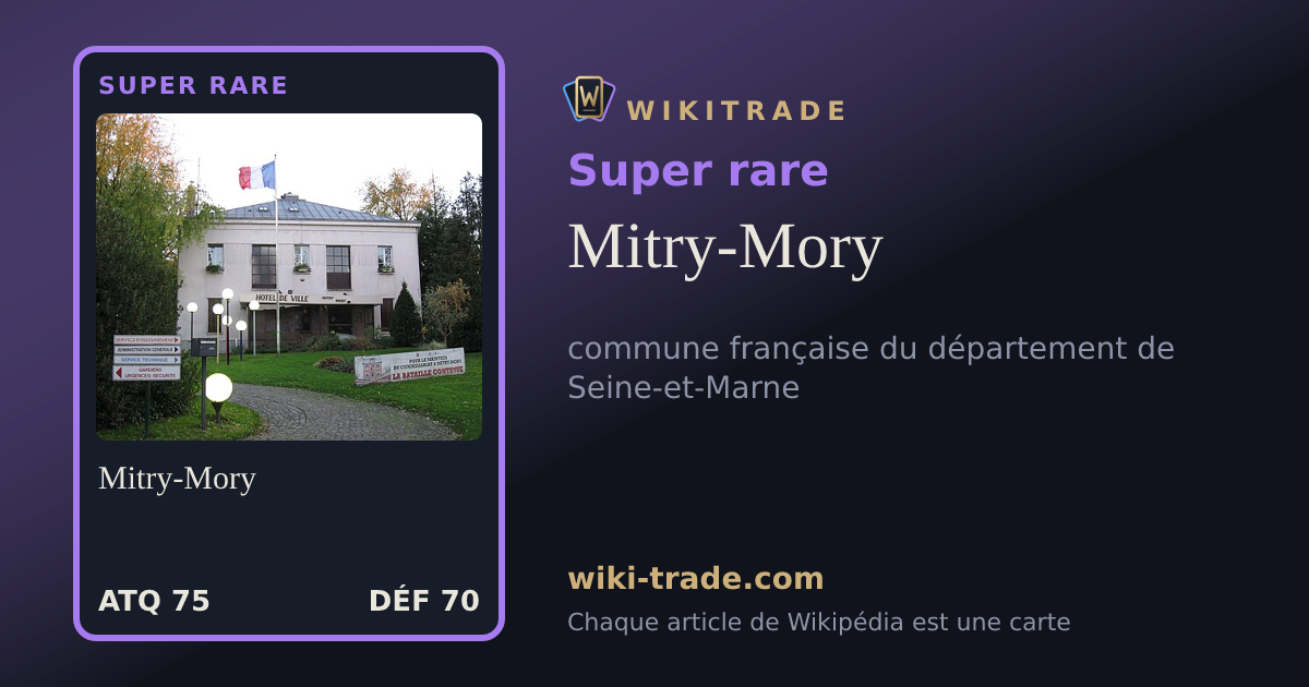 Mitry-Mory — carte Super rare