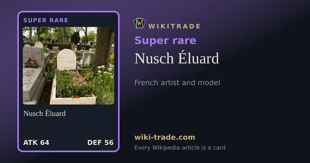 Nusch Éluard — Super rare card