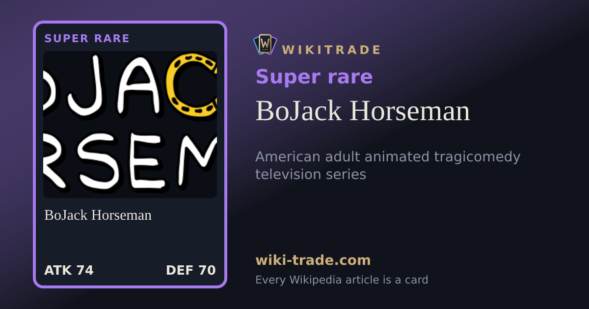 BoJack Horseman — Super rare card