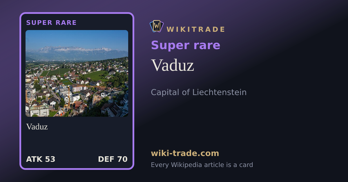 Vaduz — Super rare card