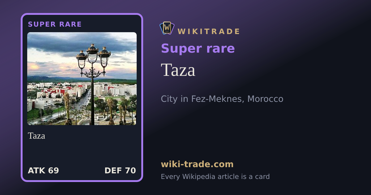 Taza — Super rare card