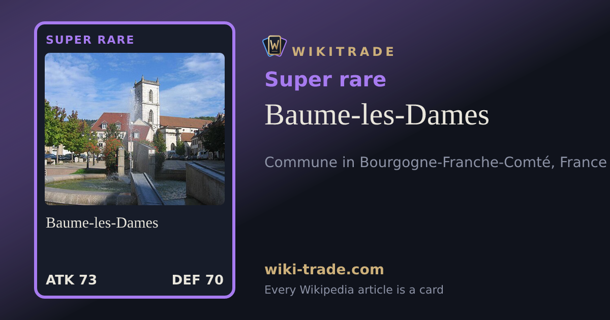 Baume-les-Dames — Super rare card