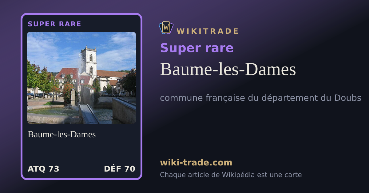 Baume-les-Dames — carte Super rare