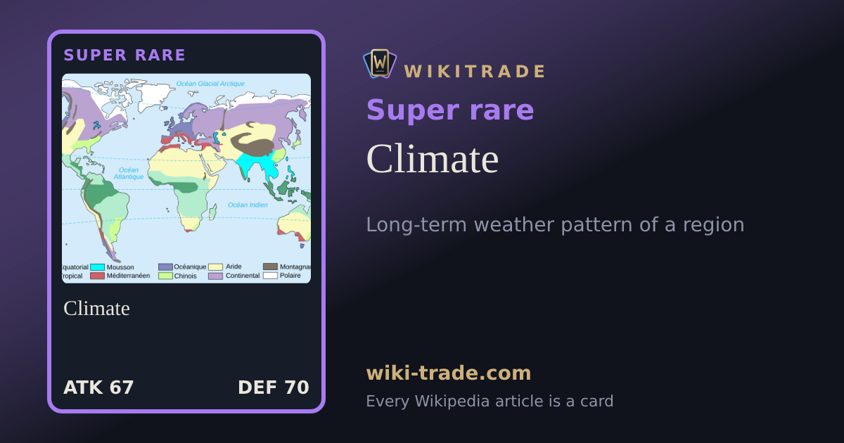 Climate — Super rare card