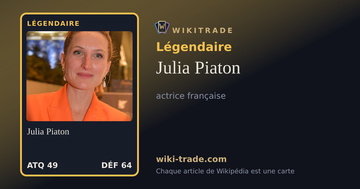 Julia Piaton — carte Légendaire