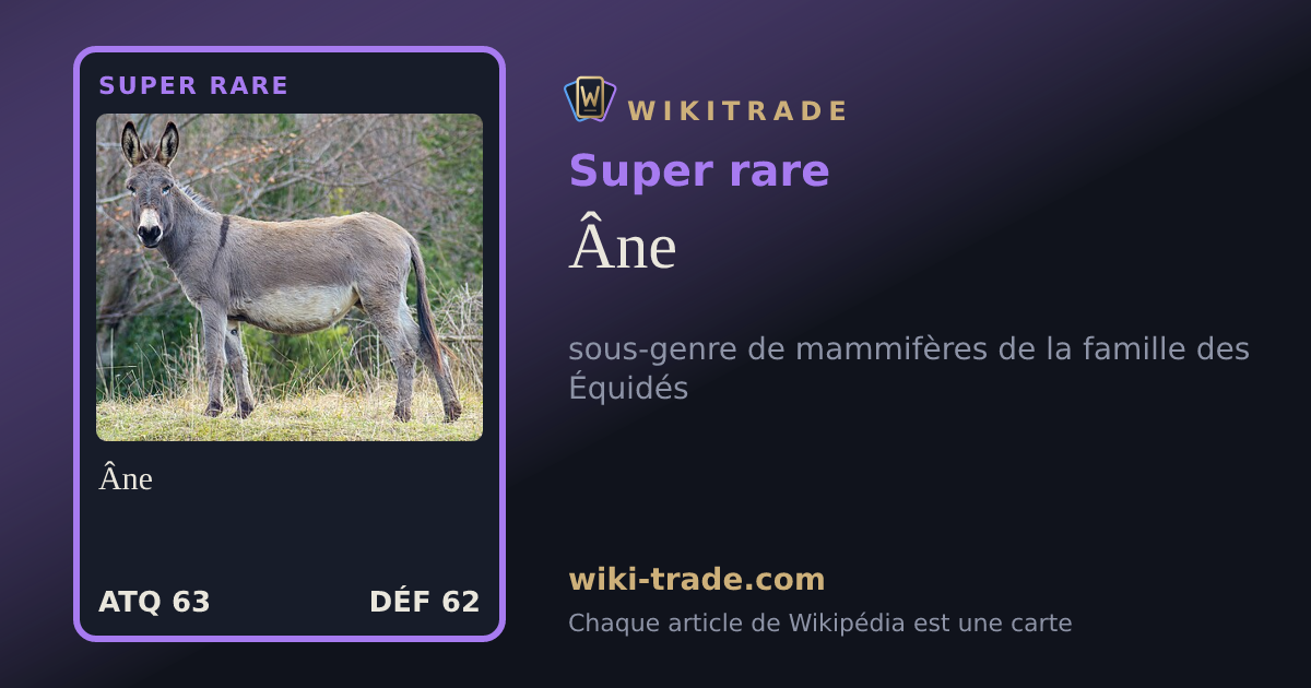 Âne — carte Super rare