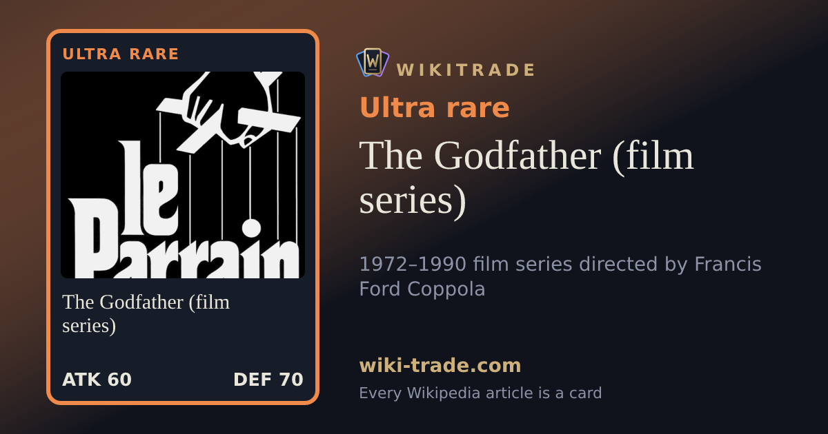 The Godfather (film series) — Ultra rare card