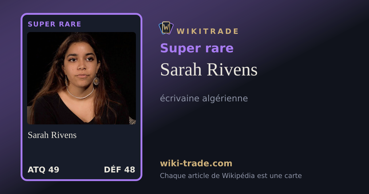 Sarah Rivens — carte Super rare
