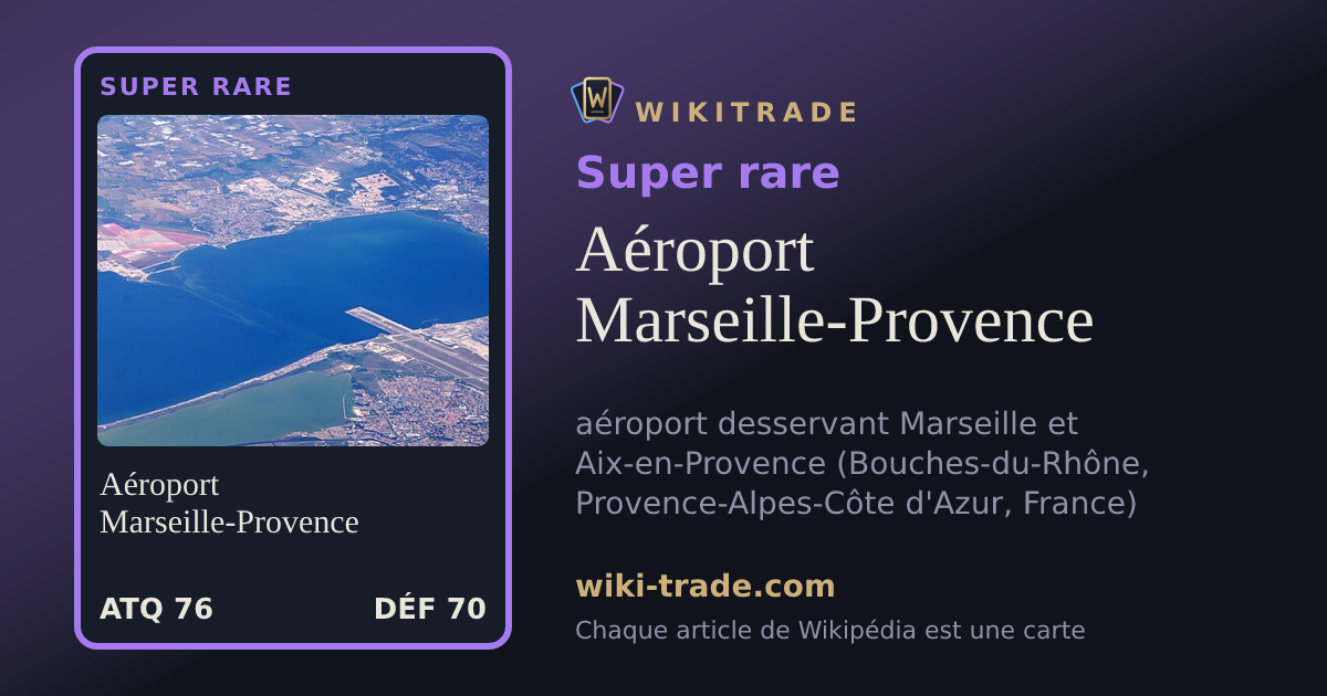 Aéroport Marseille-Provence — carte Super rare