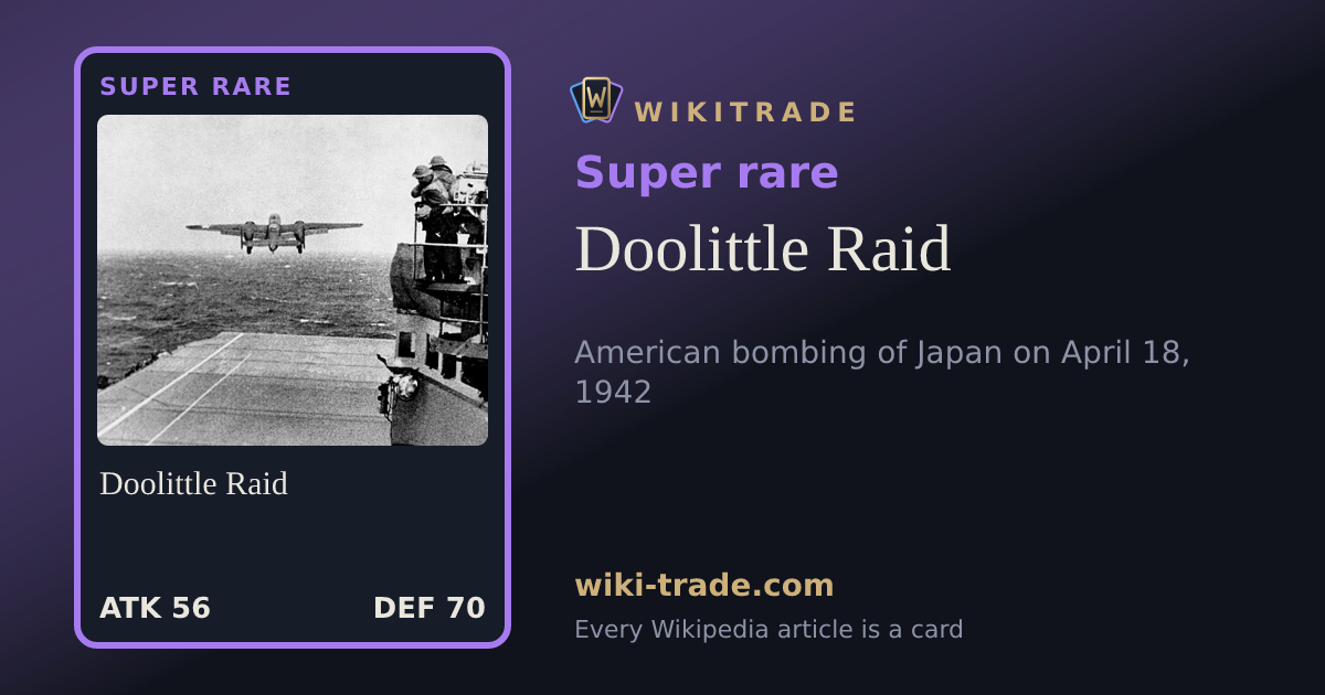 Doolittle Raid — Super rare card