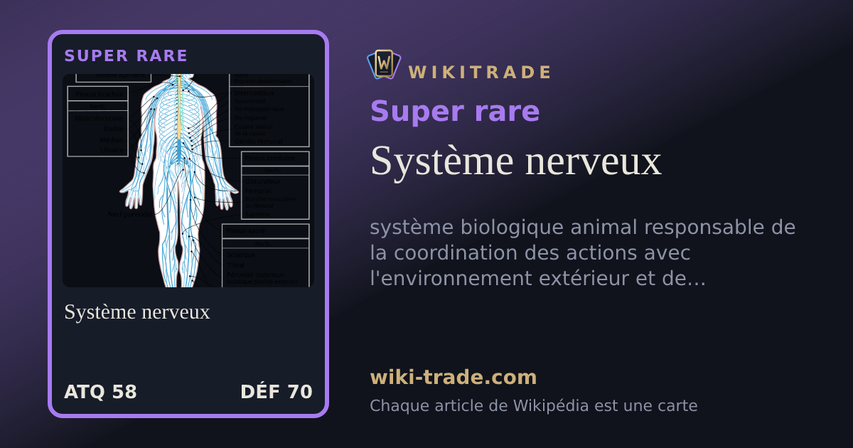 Système nerveux — carte Super rare
