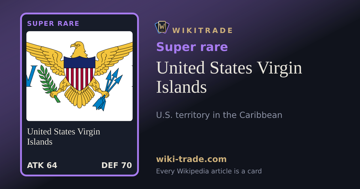 United States Virgin Islands — Super rare card