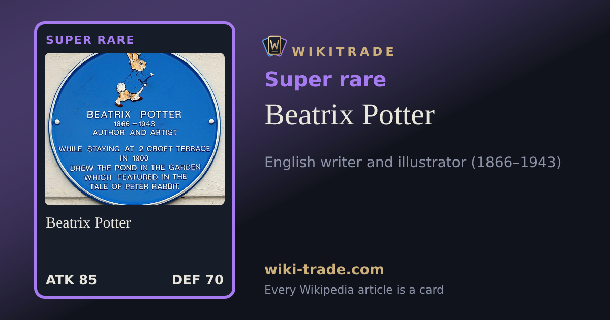 Beatrix Potter — Super rare card