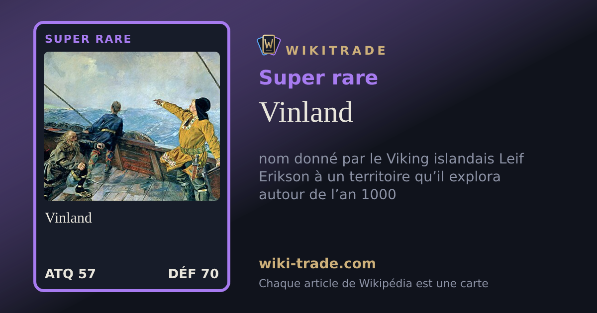 Vinland — carte Super rare