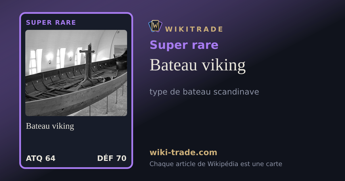 Bateau viking — carte Super rare