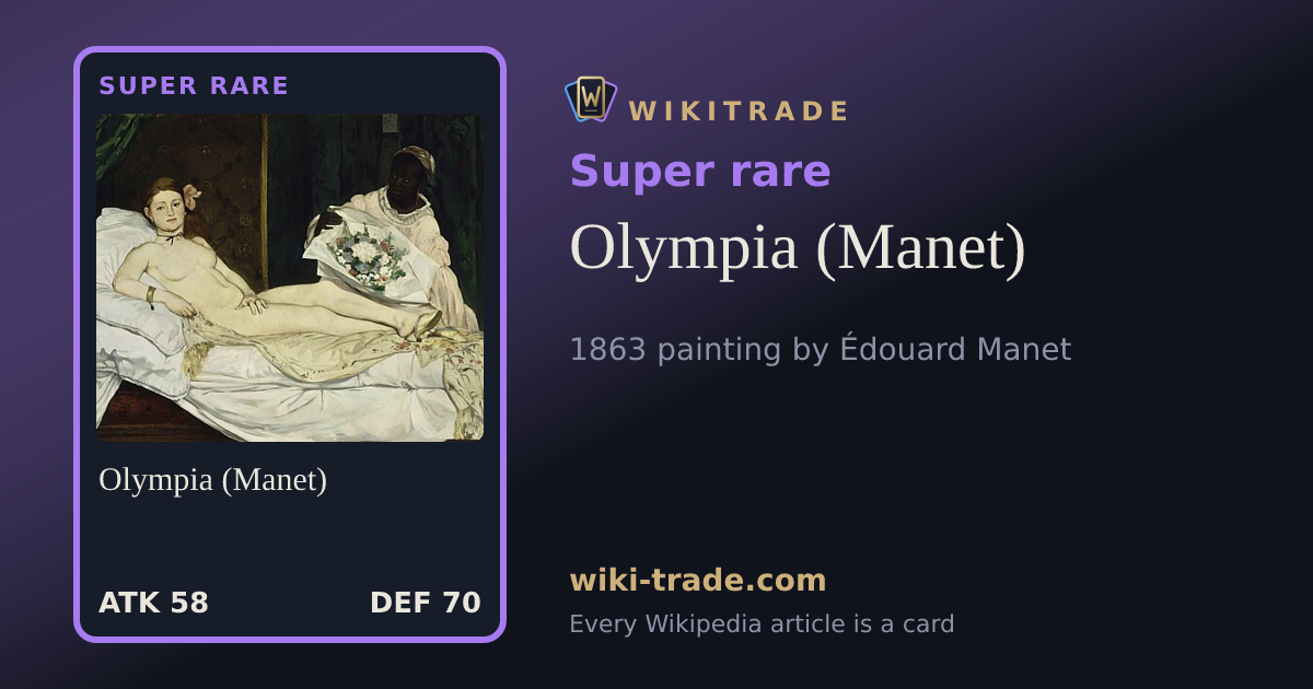 Olympia (Manet) — Super rare card