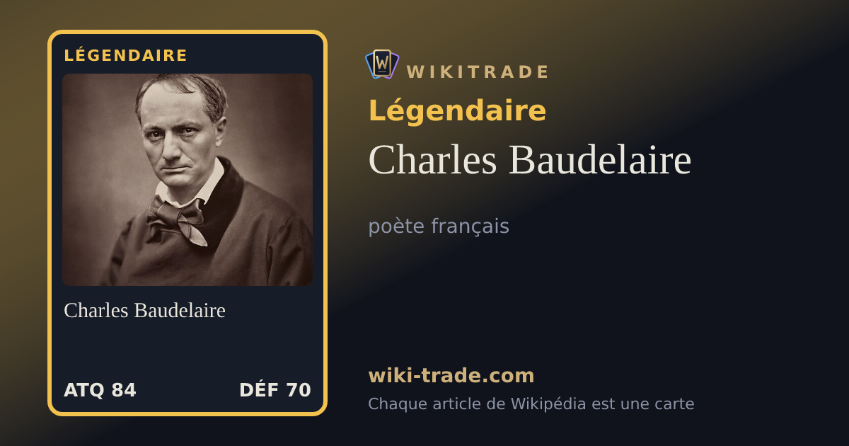 Charles Baudelaire — carte Légendaire