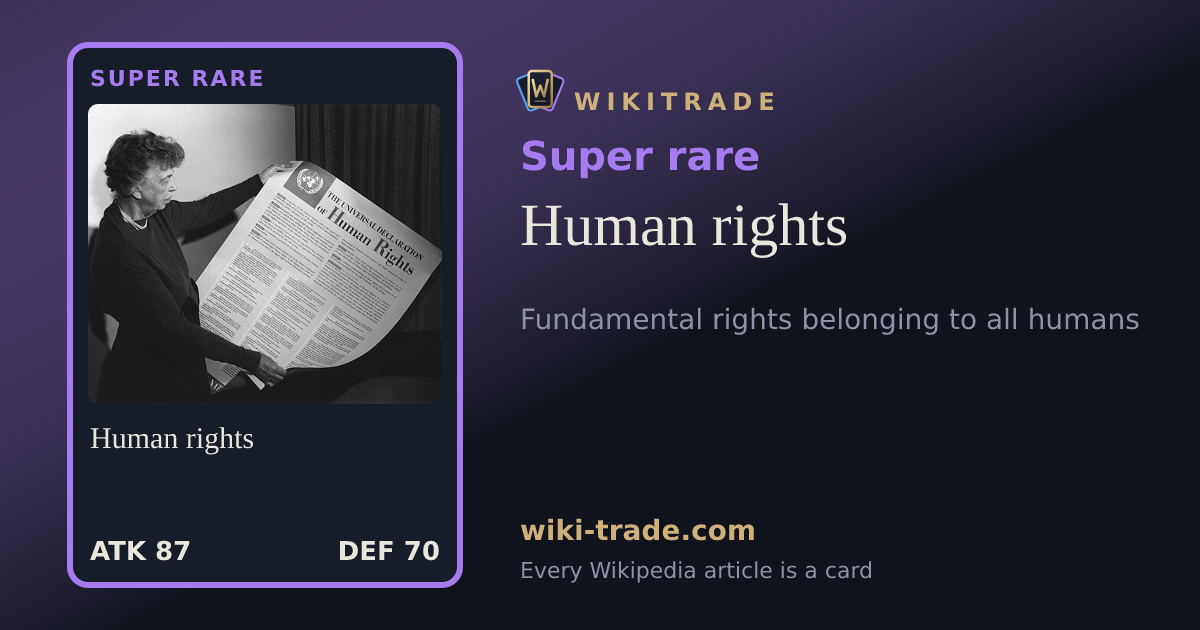 Human rights — Super rare card