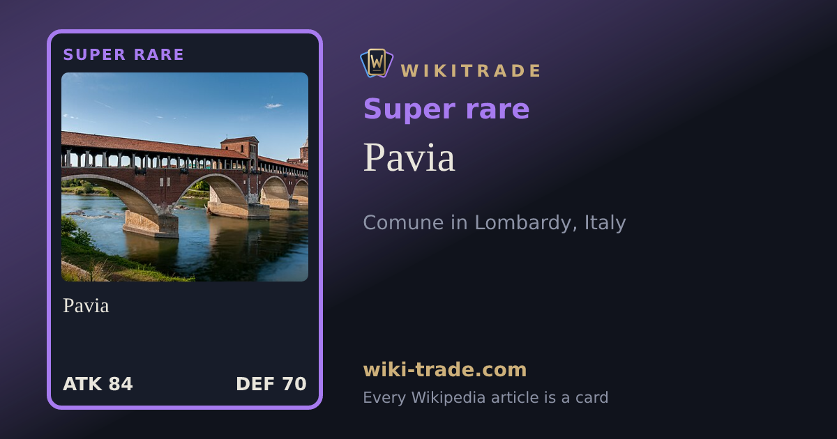 Pavia — Super rare card