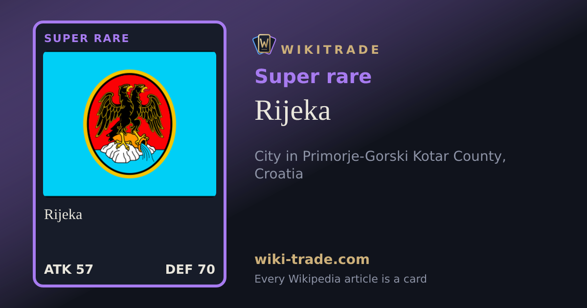 Rijeka — Super rare card