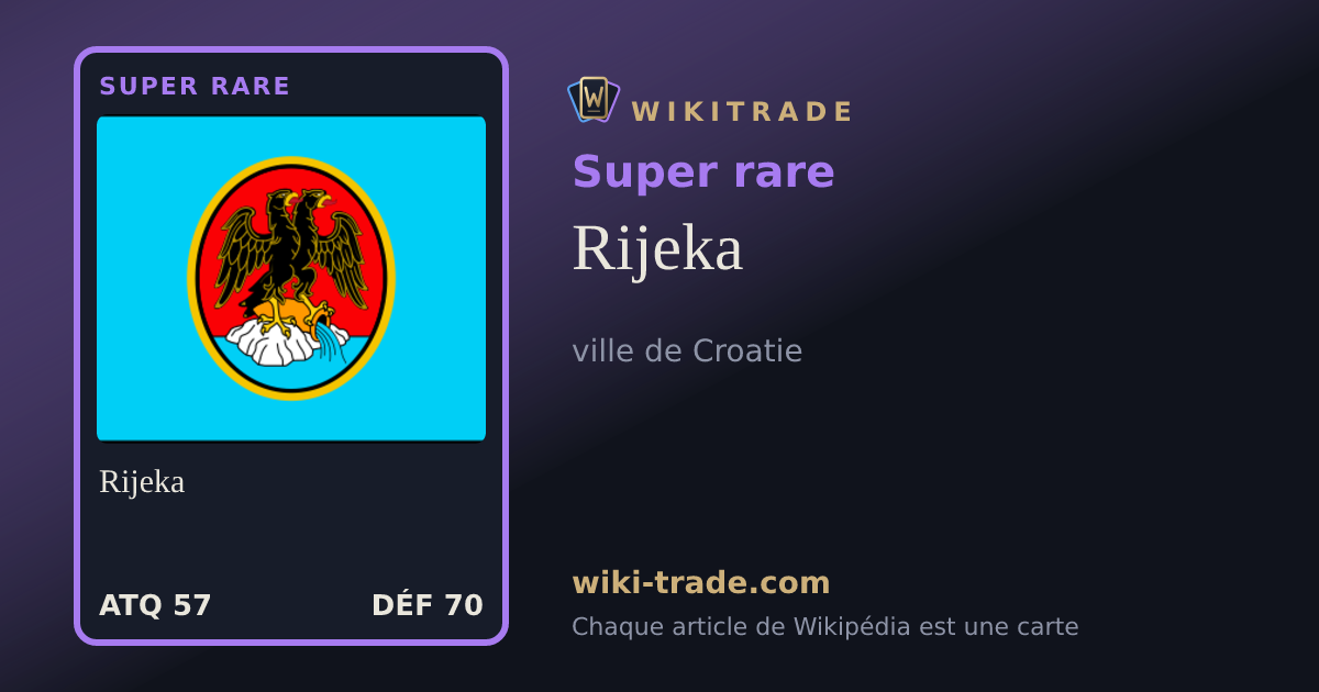 Rijeka — carte Super rare