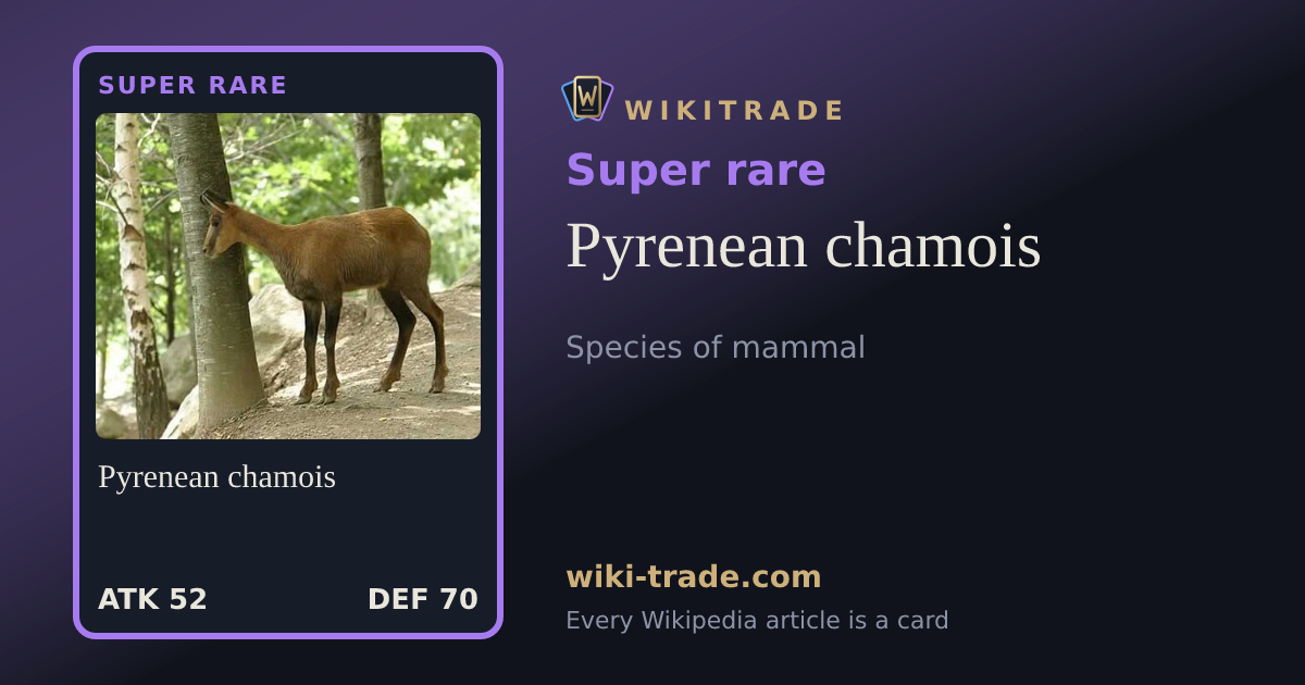 Pyrenean chamois — Super rare card