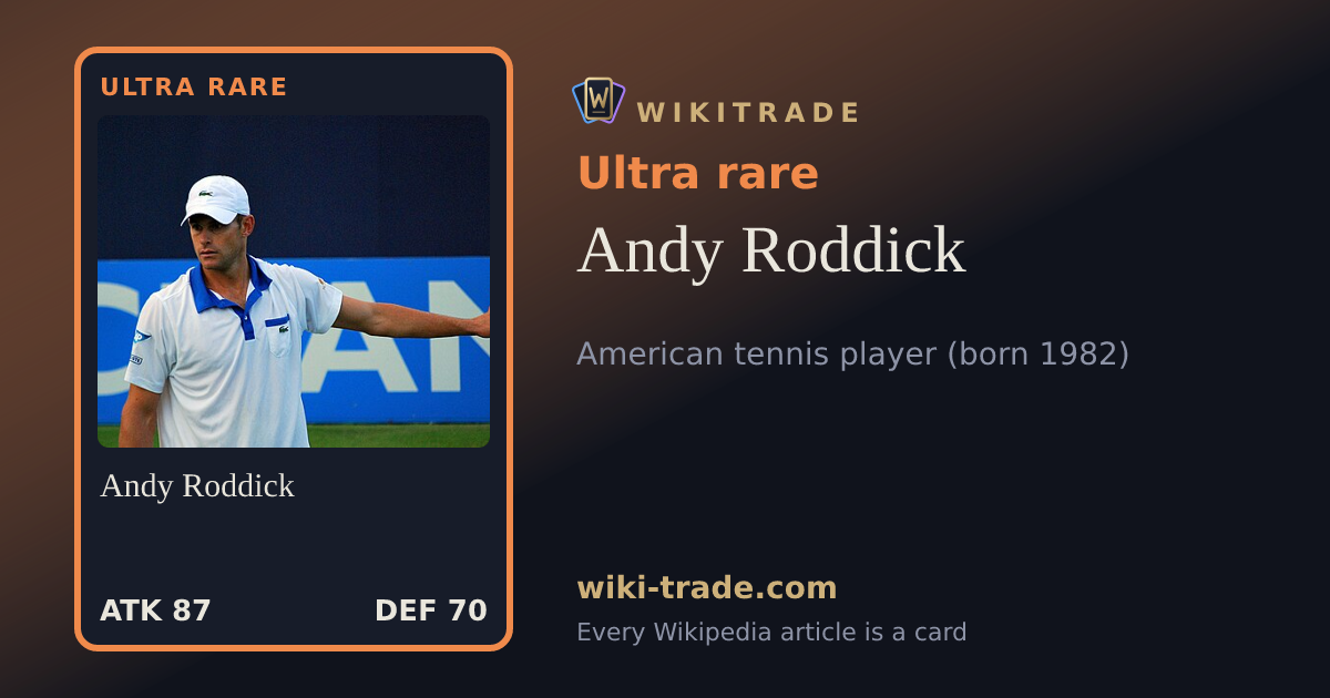 Andy Roddick — Ultra rare card