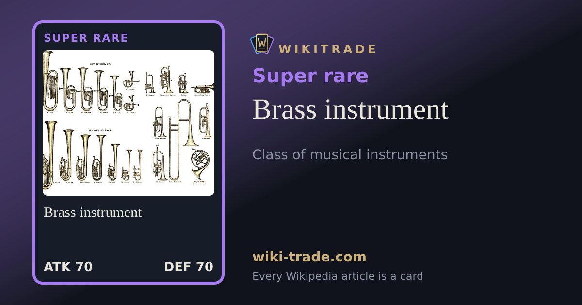 Brass instrument — Super rare card